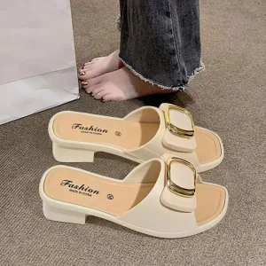 Women’s Summer Mid-Heel Custom Sandals Fashionable Casual Platform Height Increasing Bow Soft Sole Non Slip Outdoor