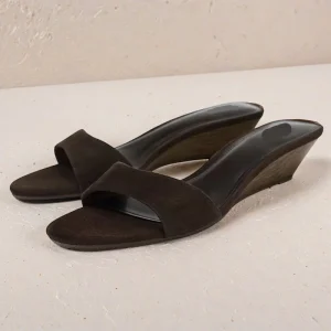 Women’s Summer New Fashion Open Toe Wedge Sandals Outdoor Transparent High Heel Thick Sole Waterproof Platform Slippers