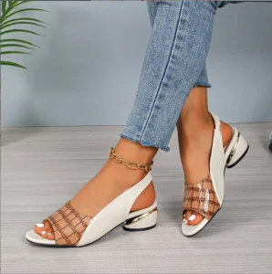 Women’s Summer New Versatile Low Heel Comfortable Women’s Thick Heel Sandals