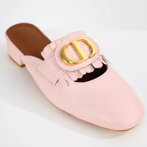 Women’s Summer Outdoor Flat Shoes with Crystal Buckle Square Toe Single Strap Soft Sole Breathable
