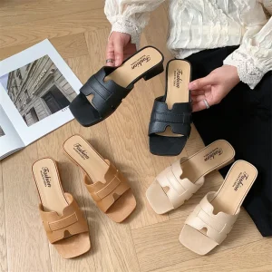Women’s Summer Outdoor Sandals Middle Heel Fashion