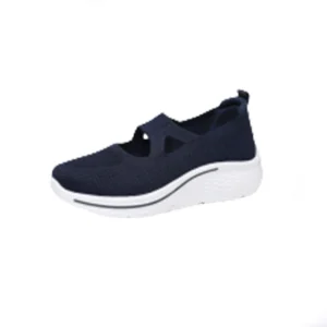 Women’s Summer Outdoor Sports Walking Shoes Breathable Soft Sole Easy Step Slip-On for Mom Middle-Aged Elderly