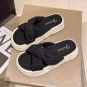 Women’s Summer Platform Muffin Flip-flops Senior Sense Non-slip Slippers