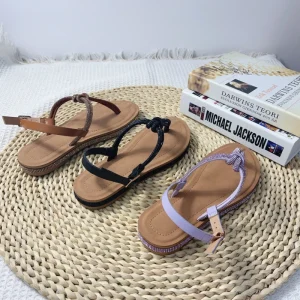 Women’s Summer Sandals Non Slip Flat Casual Shoes Large Size PVC Beach Sandals
