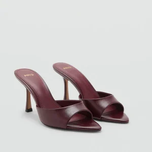 Women’s Summer Slippers Mule Shoes 8cm Stiletto Heel Open-Toe Slip-On Closure Single Strap Outdoor Wear