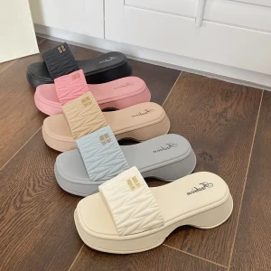 Women’s Summer Slippers Platform Shoe Outdoor Thick-soled Non-slip Fashion All-match Sandals