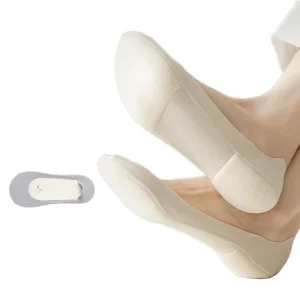 Women’s Summer Thin Ankle Boat Socks Anti-Bacterial Solid Color Socks