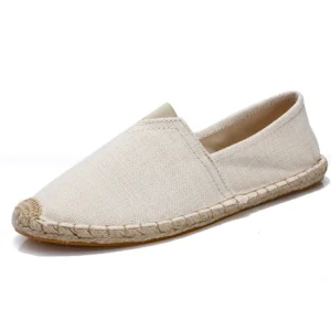 Women’s Summer Walking Loafers Casual Shoes Comfortable Slip-On Canvas Espadrilles Flat