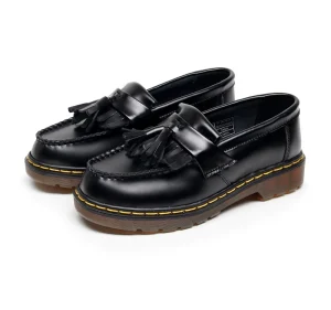 Women’s Tassel Loafers Genuine Leather Low Top British Style Fashion Casual Leather Shoes Plus Size
