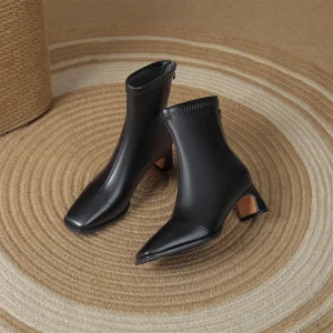 Women’s Thick Ankle Boots Women’s Moccasins Versatile Short Boots