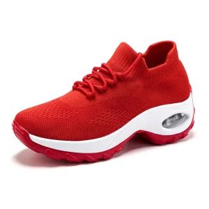 Women’s Thick Bottom Sports Sneakers High Top Fashion Sneakers for Year-round Use for Summer Spring Autumn Winter