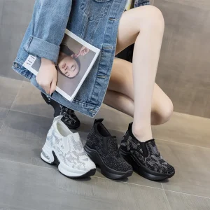 Women’s Thick Sole Height Increase Casual Air Cushion Sneakers