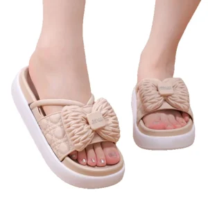 Women’s Thick-Soled Sandals Floral Platform Bottom Summer Casual Beach Slides Slippers
