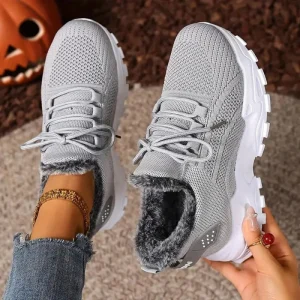 Women’s Thickened Warm Sports Shoes Simple Stylish Versatile Casual Athletic Sneakers