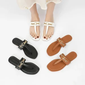 Women’s Thong Sandals Summer Fashion Trend Light Weight Casual Outing Vacation Flat Strappy Microfiber Leather Outdoor