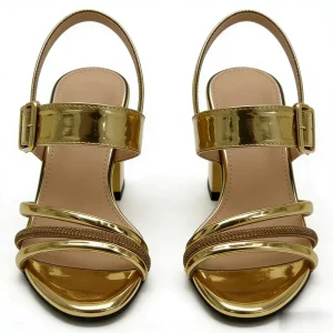 Women’s Toe Style Rhinestone Pumps High Heel Summer Sandals with Chunky Heels and Ankle Straps for Parties and Weddings