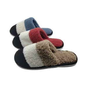 Women’s Trendy Closed Toe Mules with Anti Slip Sherpa Upper Cushioning & Lighted Features
