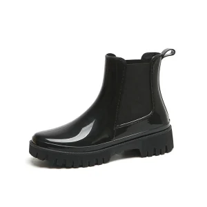 Women’s Trendy Korean Style Rain Boots Waterproof Breathable Non Slip Sole Anti Slip Summer Winter Outdoor Rainy Season Boots