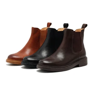 Women’s Two Tone Suede Upper Genuine Leather Lining Lace Up Comfort Breathable Mid Calf Boots Autumn Winter