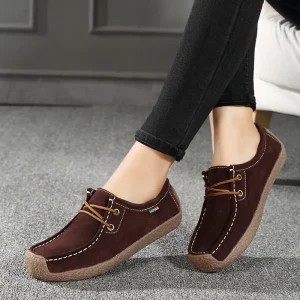 Women’s Versatile Comfortable Loafers Flats Shoes Slip On Closure Summer Waterproof Spring Snail Design Casual Mother’s Use