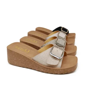 Women’s Versatile Korean Fashion Open Slippers Breathable Summer Outdoor Wedges Sandals Non Slip Soft Thick Soles Wear Resistant