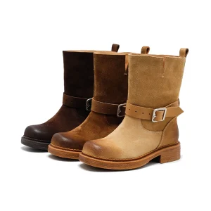 Women’s Versatile Waterproof Breathable Lightweight Calf Boots with Rubber Outsole