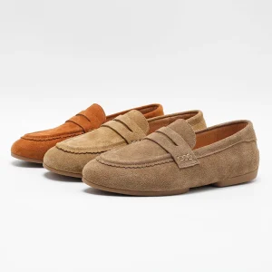 Women’s Vintage Penny Loafer Flats Light Weight Soft Anti-Slippery Comfortable Shoes for Autumn Spring Summer