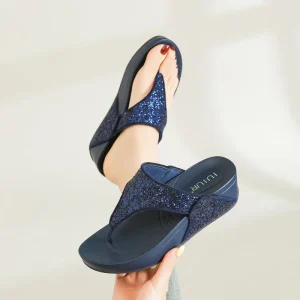 Women’s Vintage Summer Cowhide Outdoor Sandals with Diamond Accents and Chunky Sole Beach Sandals