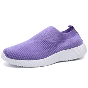 Women’s Walk Road Running Shoes Jogger Jogging Sneakers Track Trail Outdoor Cross Country Running Shoes Stretch Fabric Air Mesh