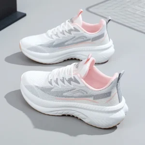 Women’s Walking Running Breathable Mesh Thick-Sole Heightened Casual Sports Sneakers Shoes