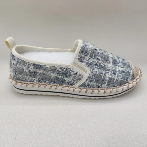 Women’s Walking Shoes Bulk Custom Logo Slip Espadrilles Flats Canvas Mesh Textile Upper Breathable Comfortable Spring