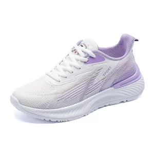 Women’s Walking Sneakers Flat Casual Mesh Training Running Shoes with Rubber Insole Platform Style