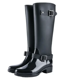 Womens Waterproof Shoes Outdoor Warm Winter PVC Knee Boots