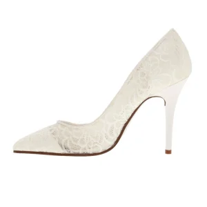 Women’s Wedding Shoes Thin High Heels Material Splicing Lovely and Elegant Custom Logo
