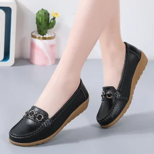 Women’s Wedge Loafers for Summer & Autumn Comfortable Slip On Shoes for