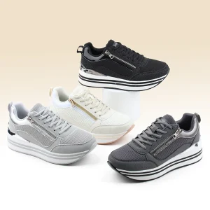 Women’s Wedge Sneakers Heightening Fashion Breathable Lightweight Cushion Luxury Shoes Casual Shoes Women Walking Style Shoes