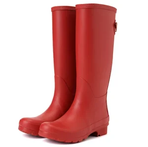 Women’s Western-Style Waterproof Rain Boots with Free Sample for Winter Summer Autumn Seasons OEM Customizable