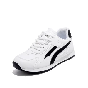 Women’s White Sneakers New Korean Style Ins Casual Sports Vogue Designer Low Top Lace Up Lightweight Tennis Safety Shoes