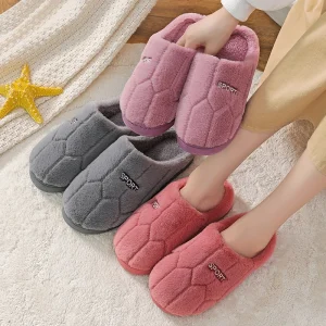 Women’s Winer Plush Slippers Clip Toe Platform Home Sandals Woman Comfortable Slippers Indoor Slides Household Slippers