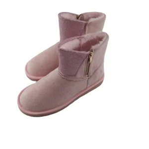 Women’s Winter Autumn Snow Boots Sparkle Sequin Plush Faux Fur TPR Outsole Ankle Bootie Waterproof Sweat-Absorbent