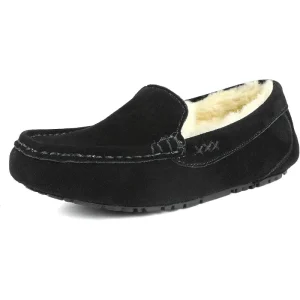 Women’s Winter Autumn Soft Fuzzy House Cozy Faux Fur Micro Suede TPR Outsole Moccasins Slip On Loafer Shoes