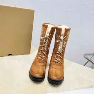 Women’s Winter Boots Plush Warm Outdoor Snow Waterproof Anti Slip High Barrel Shoes
