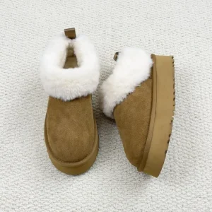 Women’s Winter Snow Boots Comfortable Soft High Quality Fluffy Lining Thick Soled Shoes Quick Shipping