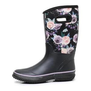 Women’s Winter Waterproof Anti Slip Rubber Neoprene Rain Boots