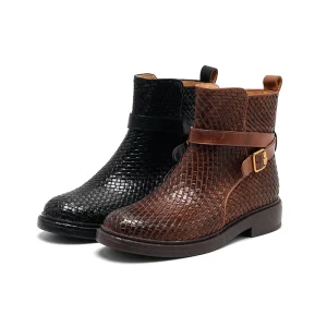 Women’s Woven Lace Up Suede Upper Calf Boots with Genuine Leather Lining Breathable Lightweight & Comfort
