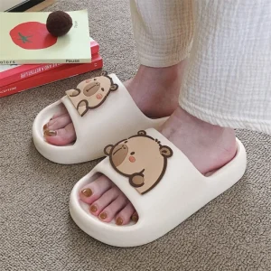 XIXITIAO Capybara Slides for Men&Women Cute Animal Slippers Non-Slip Quick Dry Summer Shower Shoes Novelty Open Toe Slides