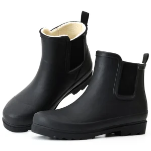 YL 1886 Customized Color Outdoor Winter Fashion Rubber Waterproof Women’s Ankle Rain Shoes Boots for Ladies