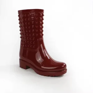 YL049 Customized Mid Calf Fashion Outdoor Waterproof Women’s PVC Rain Boots for Ladies