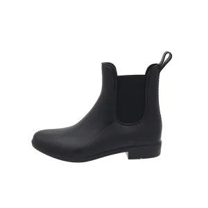 YL106 Outdoor Black Fashion Anti Slip Waterproof Women’s PVC Ankle Rain Shoes Boots for Ladies
