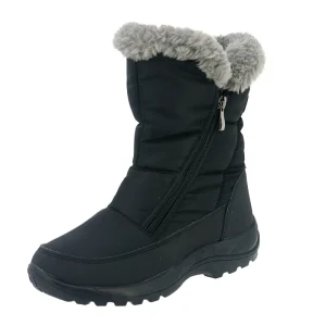 YL521 Comfortable Outdoor Black Warm Ladies Women’s Winter Snow Boots with Fur